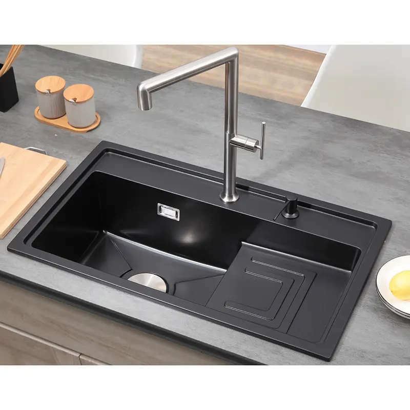 Wastafel Dapur Single Bowl Hitam