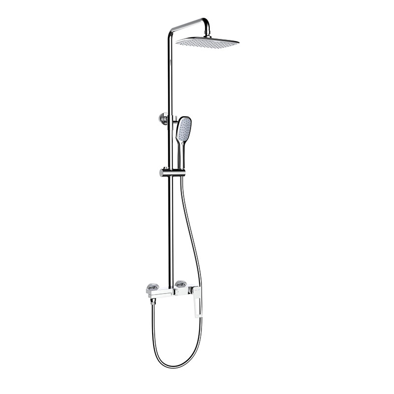 Mixer Bathtub Chrome Baru, Sistem Pancuran Besar Air Panas dan Dingin