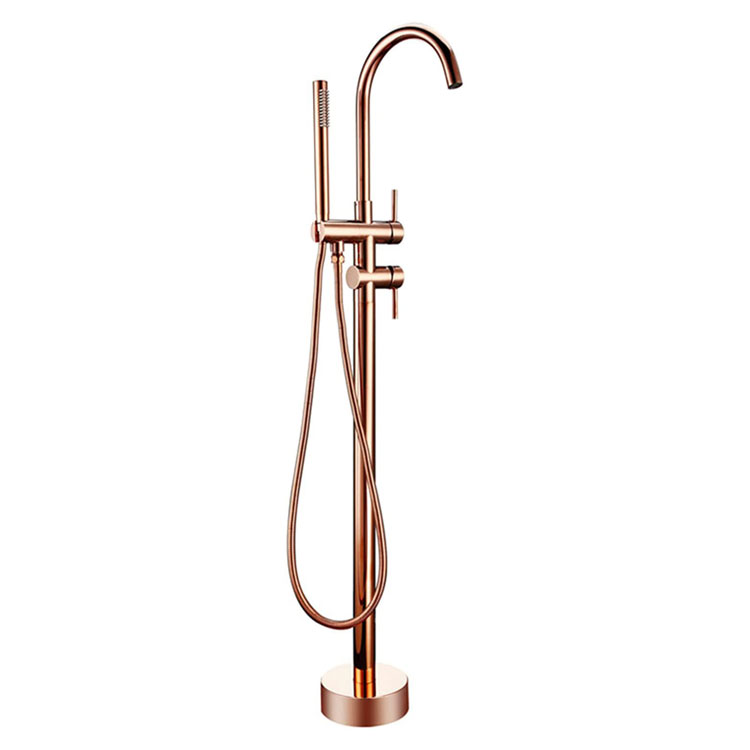 Faucet Bak Mandi Rose Gold Berdiri Bebas