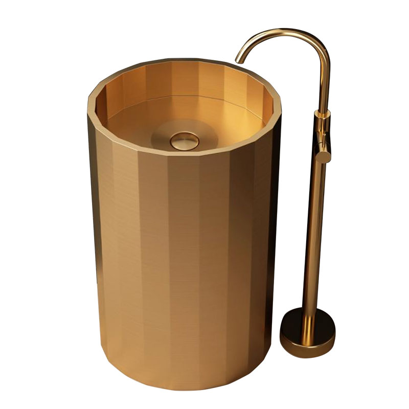 Rose Gold Stainless Steel Colom Basin